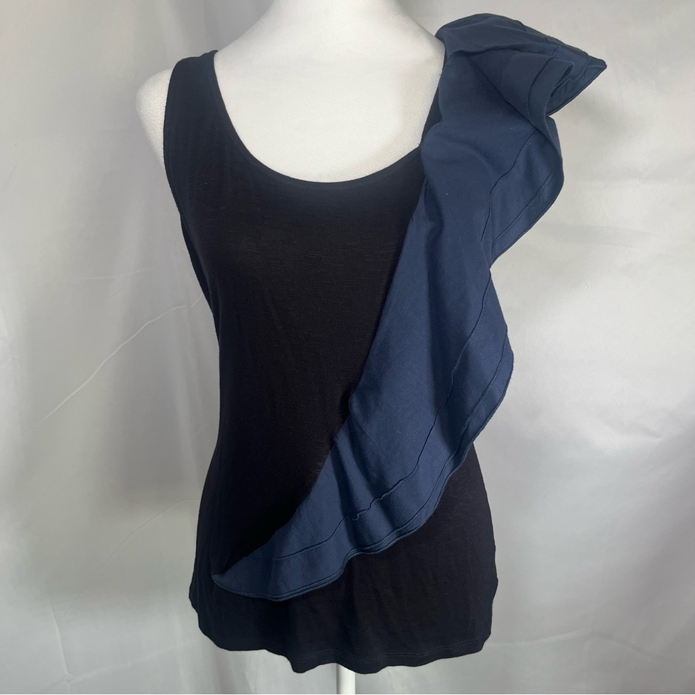 Anthropologie Black and Navy Tank Top